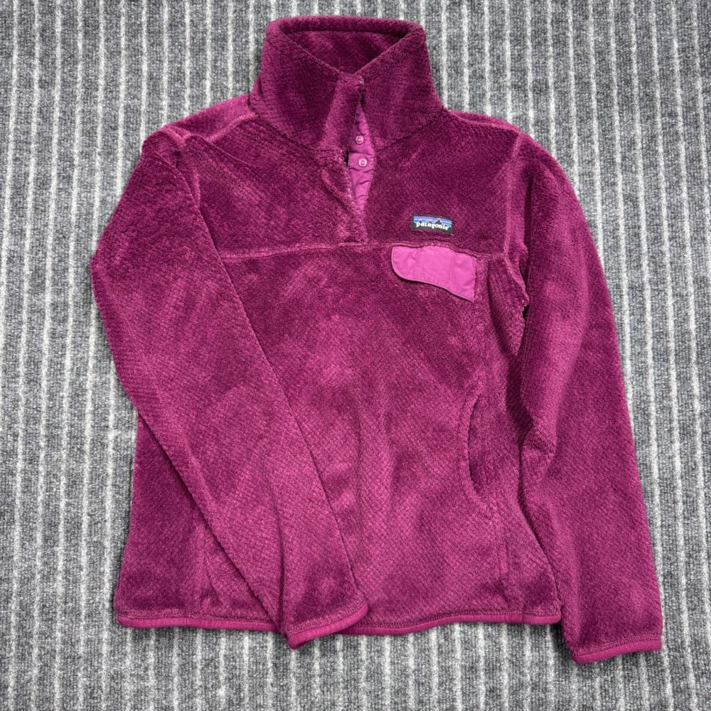 Patagonia Re-Tool Snap-T Fleece Pullover Small Purple Excellent Polartec (2175)